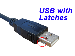 USB with latches